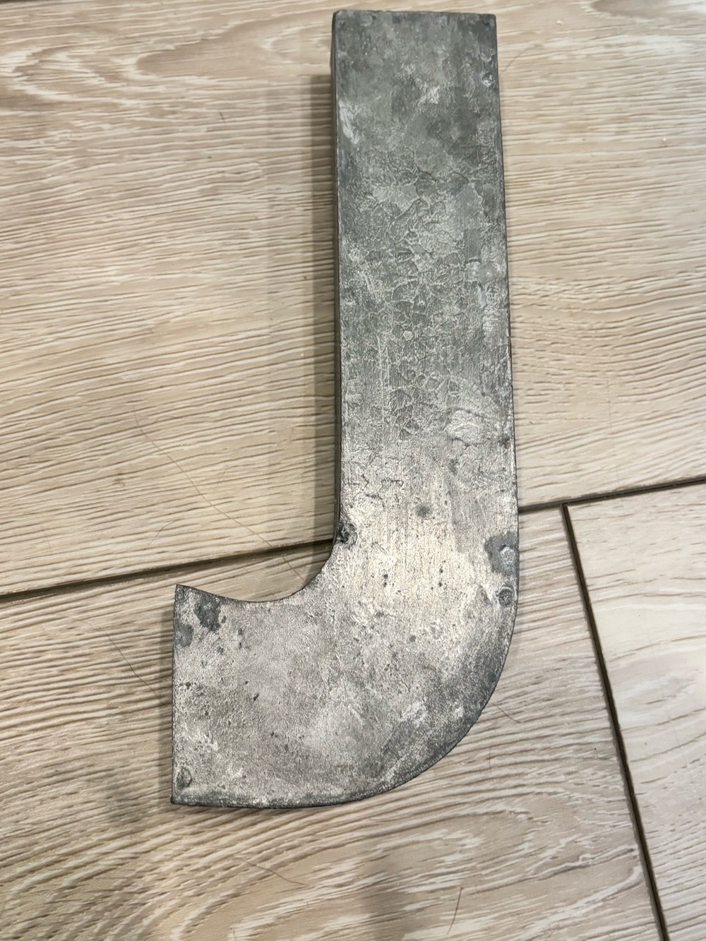 Anthropologie Metallic Letter J Wall Accent